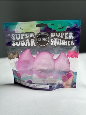 Super Duper Bat Sugar Squisher Halloween Purple Toy Trenz Squishy SHIPS TODAY